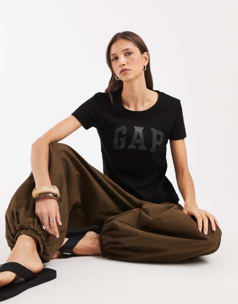 GAP everyday logo t-shirt in faded black - view 1