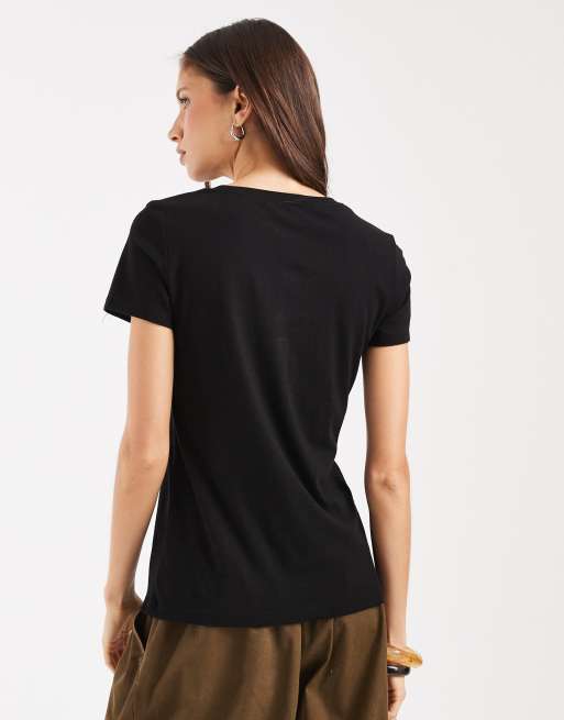 GAP everyday logo t-shirt in faded black, 4 of 4
