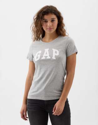 Gap Everyday Logo T-shirt In Grey
