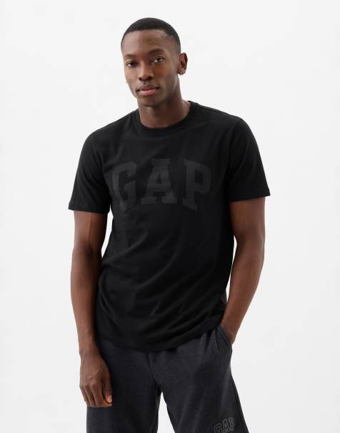 GAP everyday soft logo t-shirt in black - view 1
