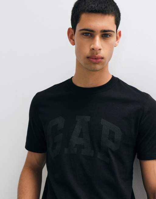 GAP everyday soft logo t-shirt in black, 5 of 5