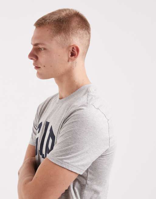 GAP everyday soft logo t-shirt in grey, 5 of 5