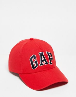 GAP Exclusive logo cap in red - ASOS Price Checker