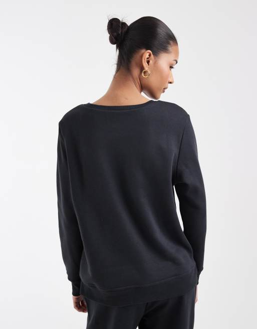 GAP foil print sweatshirt co-ord in black, 4 of 4