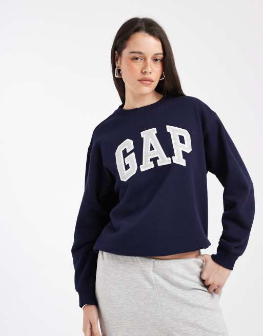 GAP heritage logo sweatshirt in navy