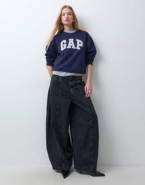 GAP heritage logo sweatshirt in navy - view 1