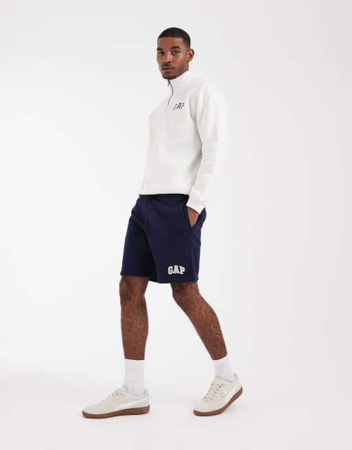 GAP heritage slim jogger shorts in navy