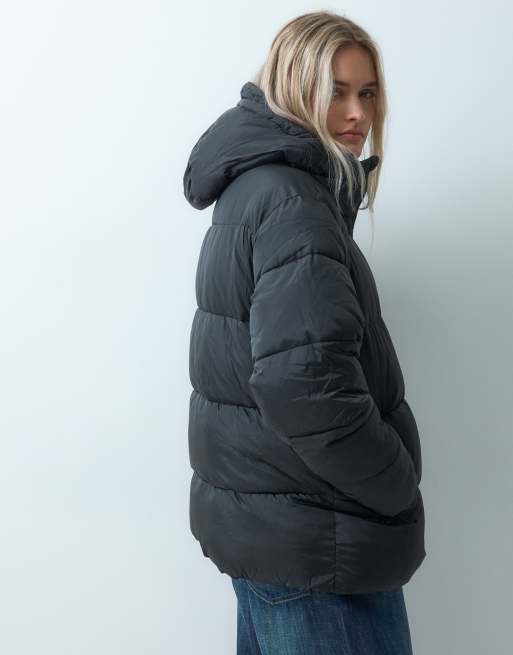 GAP Hooded padded jacket in black, 4 of 4