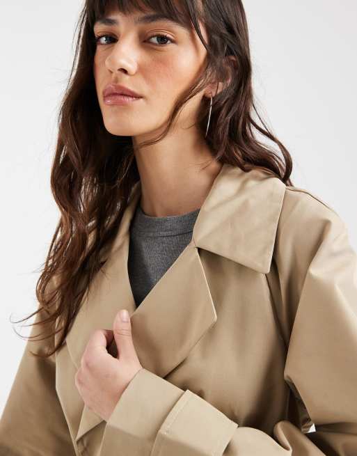 GAP icon long trench coat in beige, 2 of 4
