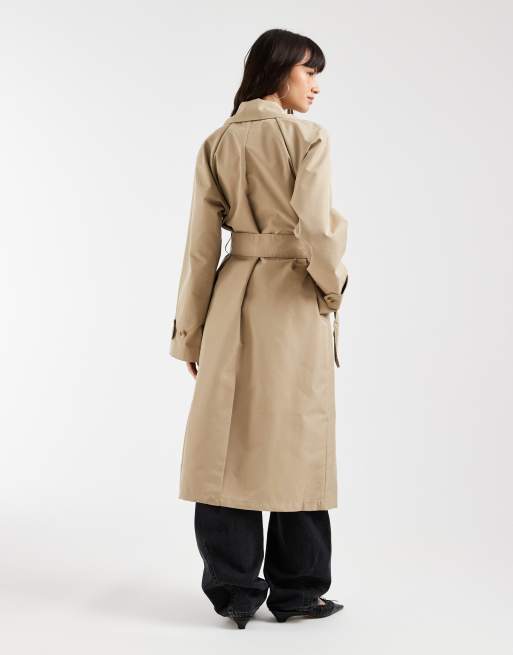 GAP icon long trench coat in beige, 4 of 4