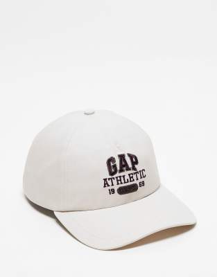 GAP - Kappe in Cremeweiß mit „Athletic"-Logo-Grau