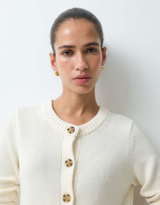GAP knitted cardigan in cream, 2 of 5