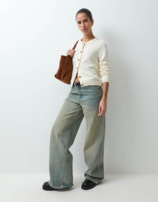 GAP knitted cardigan in cream, 3 of 5