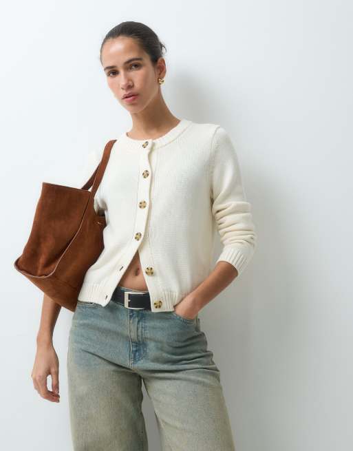 GAP knitted cardigan in cream, 5 of 5