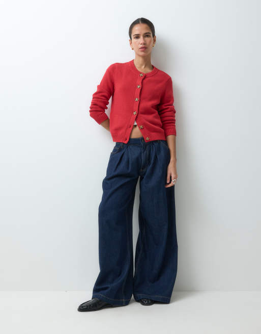 GAP knitted cardigan in red, 5 of 5