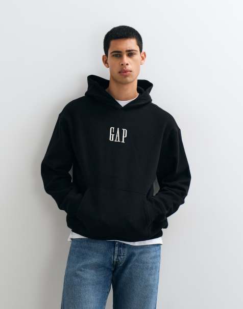 GAP logo hoodie in black - view 1