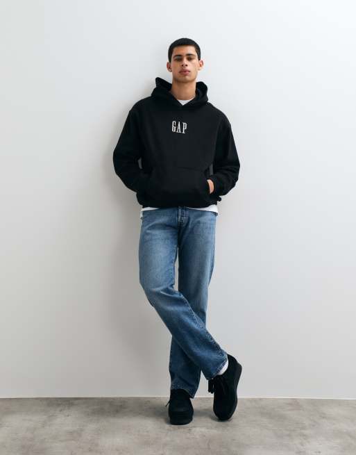 GAP logo hoodie in black , 5 of 5
