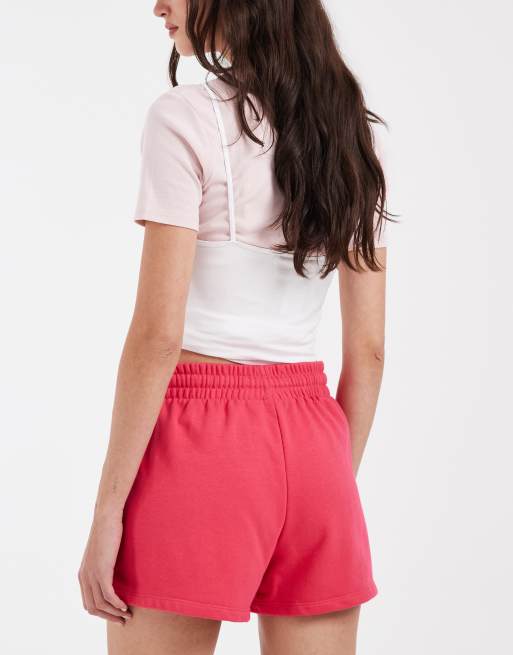 GAP logo jogger shorts in bright pink, 4 of 4