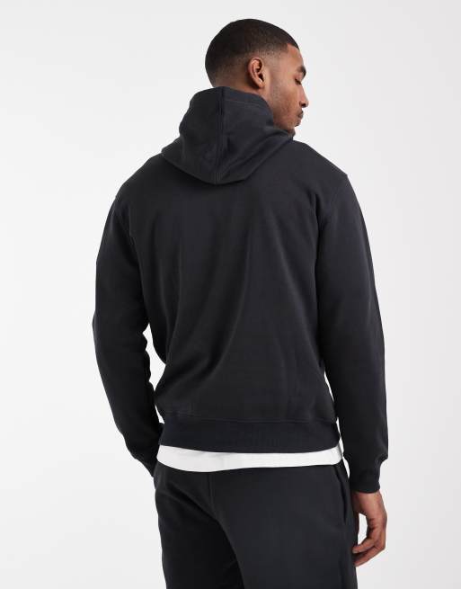 GAP logo over head hoodie in black, 5 of 5