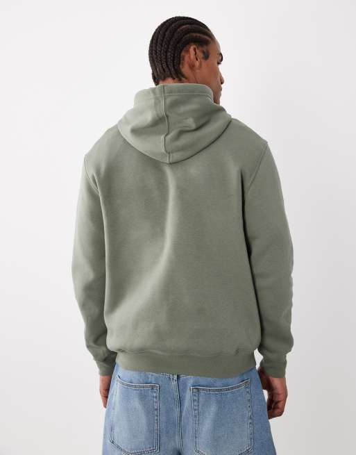 GAP logo over head hoodie in light khaki, 5 of 5