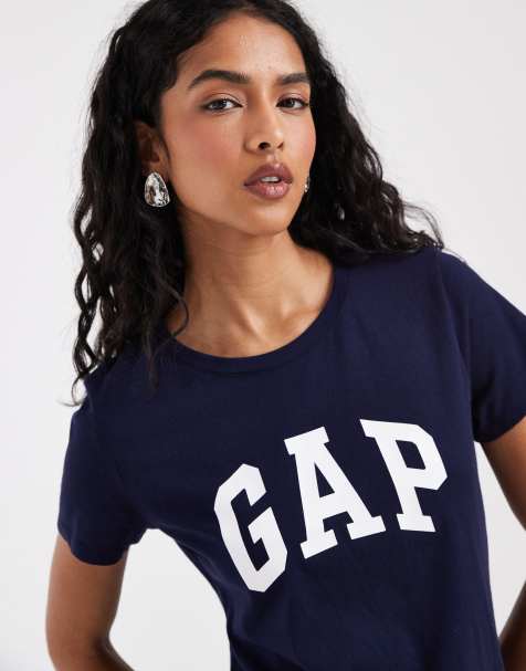 GAP logo t-shirt in navy - view 1