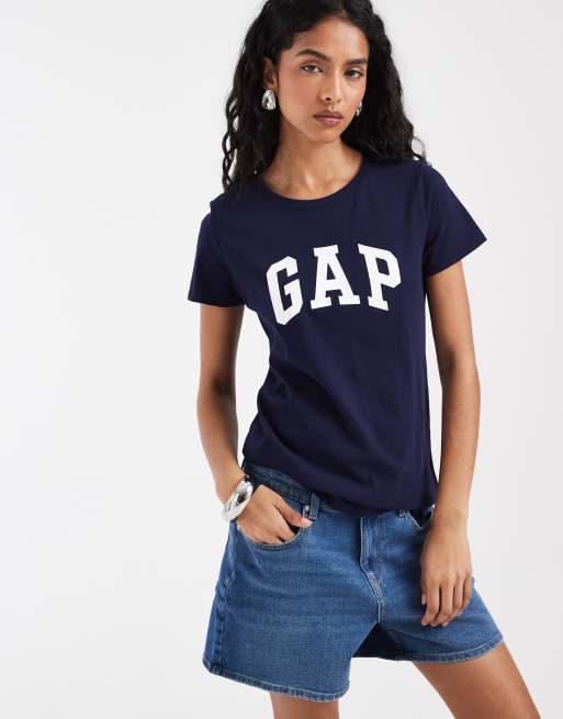 GAP logo t-shirt in navy, 2 of 4