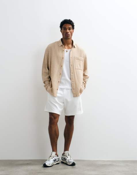 GAP logo tie waist sweat shorts co-ord in white