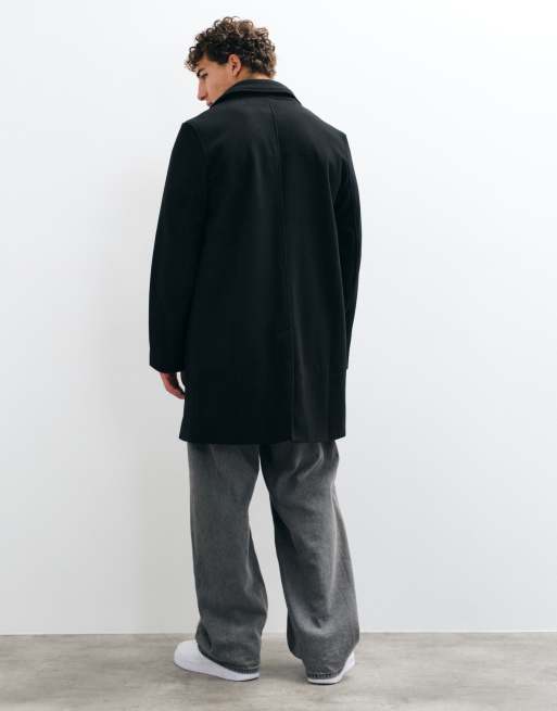 GAP long line top coat in black, 5 of 5