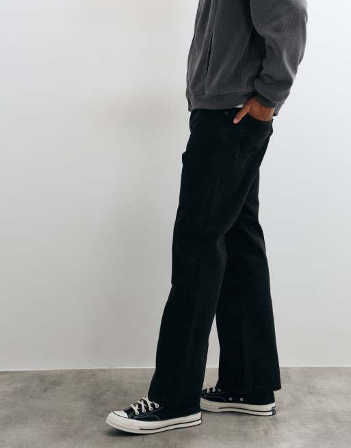 GAP loose fit boot cut jeans in black , 2 of 5