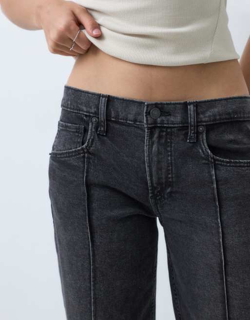 GAP loose fit front seam jeans in washed black, 3 of 5