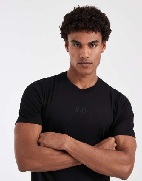 GAP mini logo fitted t-shirt in black