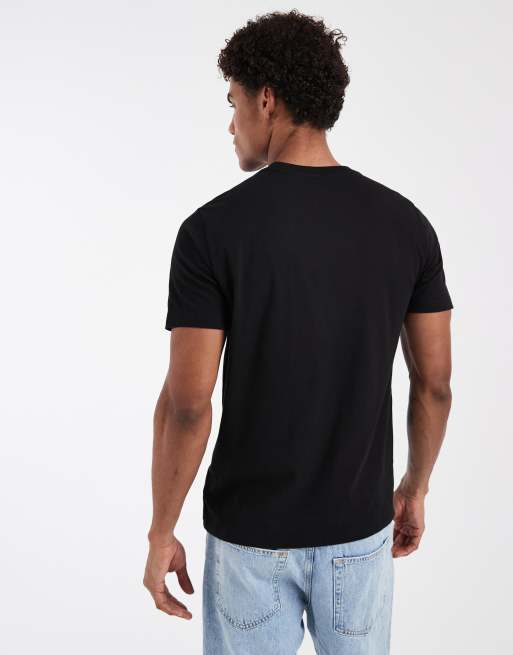 GAP mini logo fitted t-shirt in black, 3 of 5