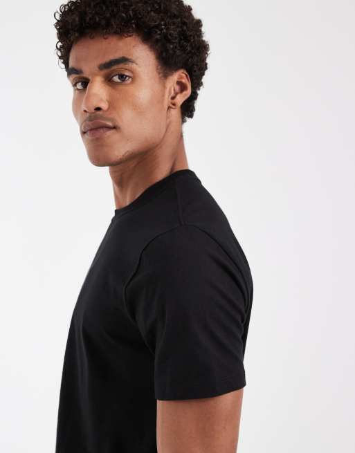 GAP mini logo fitted t-shirt in black, 4 of 5