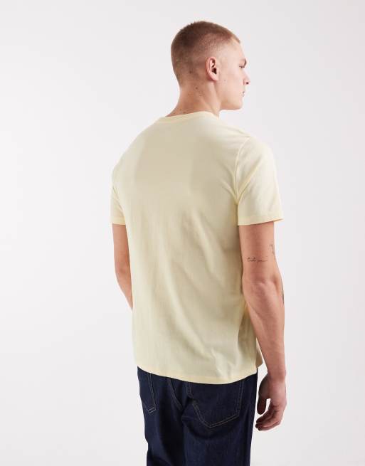 GAP mini logo fitted t-shirt in vanilla, 5 of 5