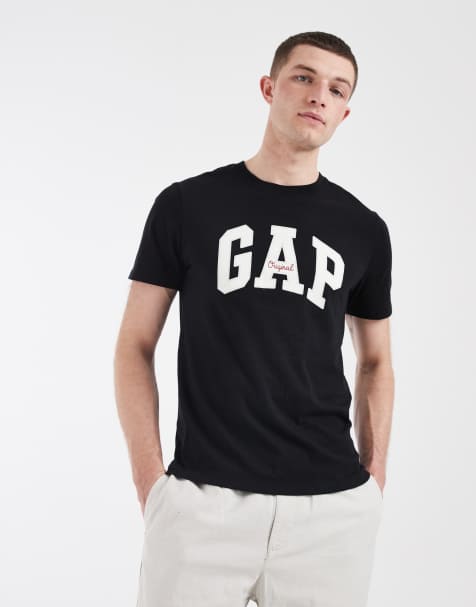 GAP original chest logo t-shirt in true black