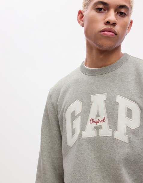 GAP original crew neck sweatshirt in grey - view 1