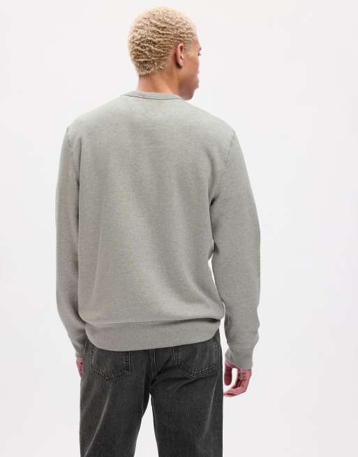 GAP original crew neck sweatshirt in grey, 3 of 3