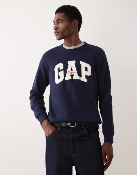 GAP original crew neck sweatshirt in navy - view 1