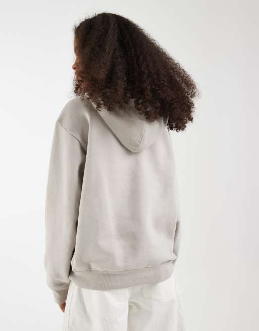 GAP oversized chest logo hoodie in grey, 4 of 4