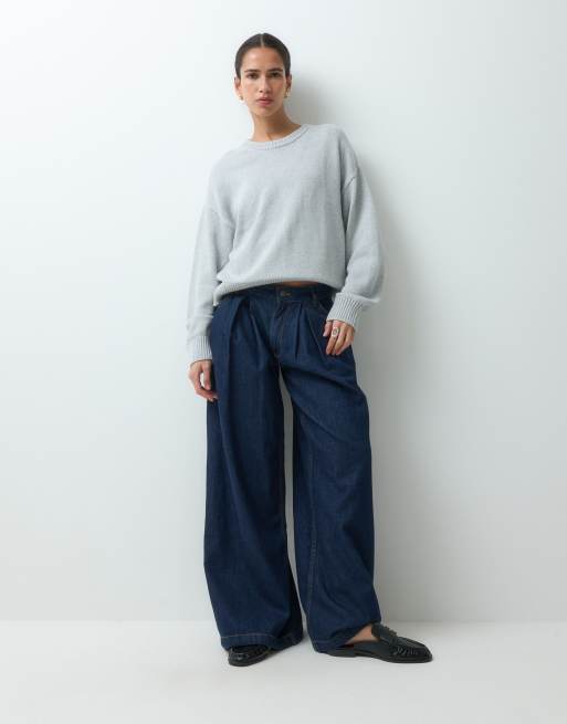 GAP oversized knitted jumper in grey, 3 of 5