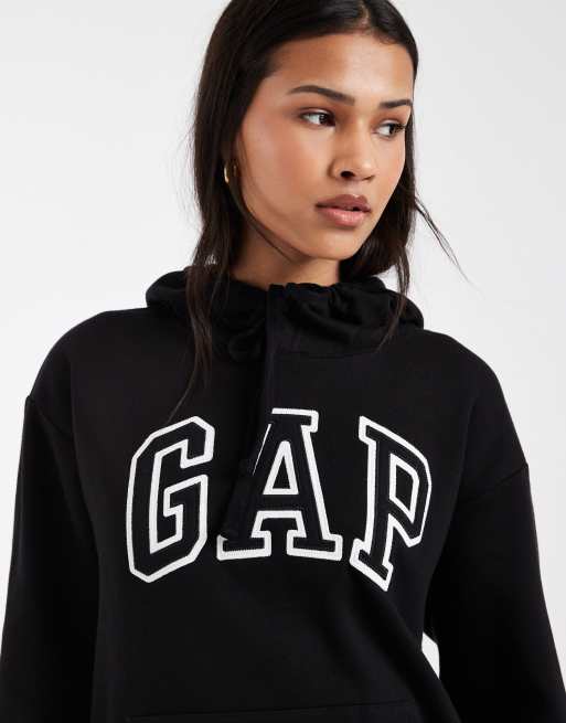 GAP oversized logo hoodie co-ord in black, 4 of 4