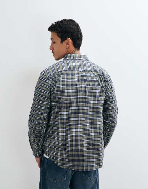 GAP oxford checked shirt in green , 5 of 5