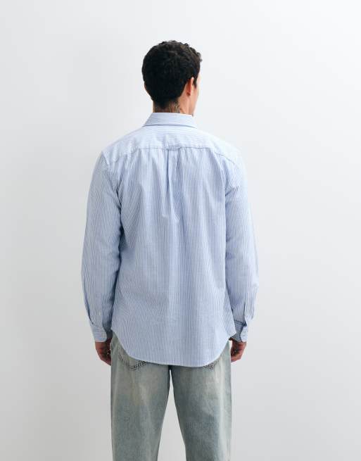 GAP oxford striped shirt in blue , 5 of 5