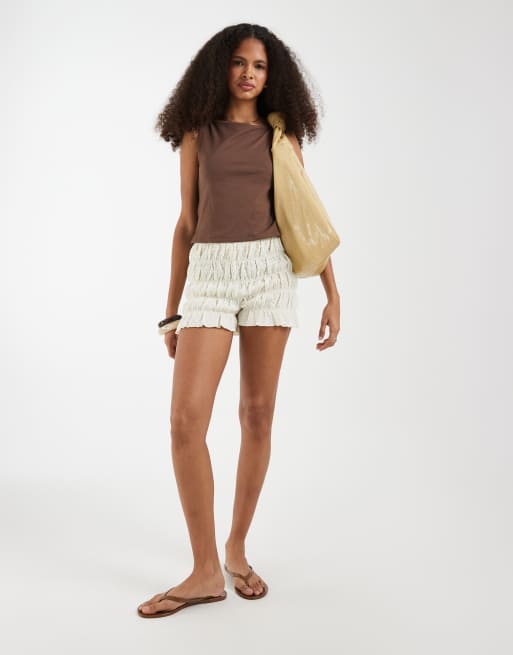 GAP polyamide tank top in chocolate, 2 of 4