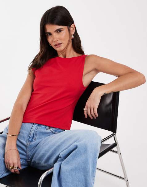 GAP polyamide tank top in red - view 1