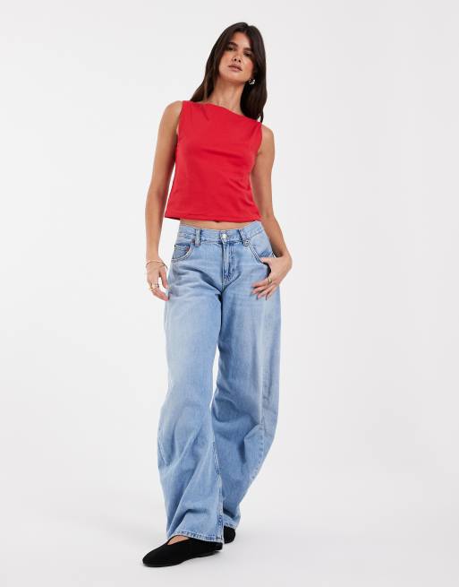 GAP polyamide tank top in red, 3 of 4
