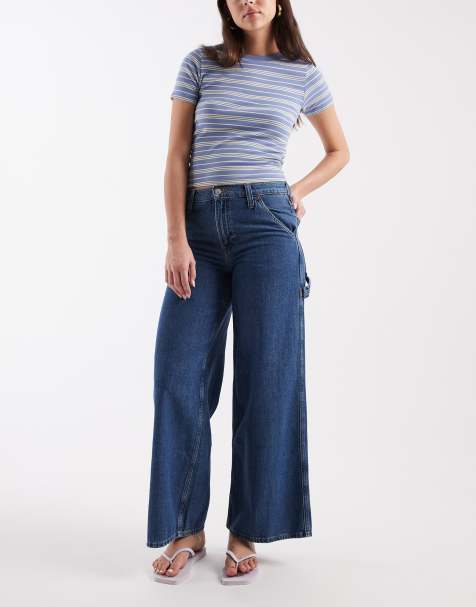 GAP primrose baggy jean in dark indigo - view 1