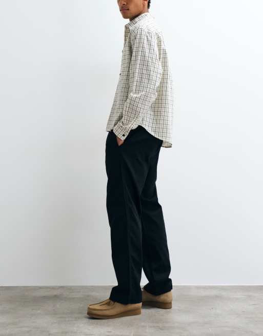 GAP pull on linen mix trousers in black, 3 of 5