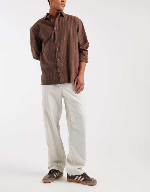 GAP pull on linen mix trousers in grey, 2 of 5