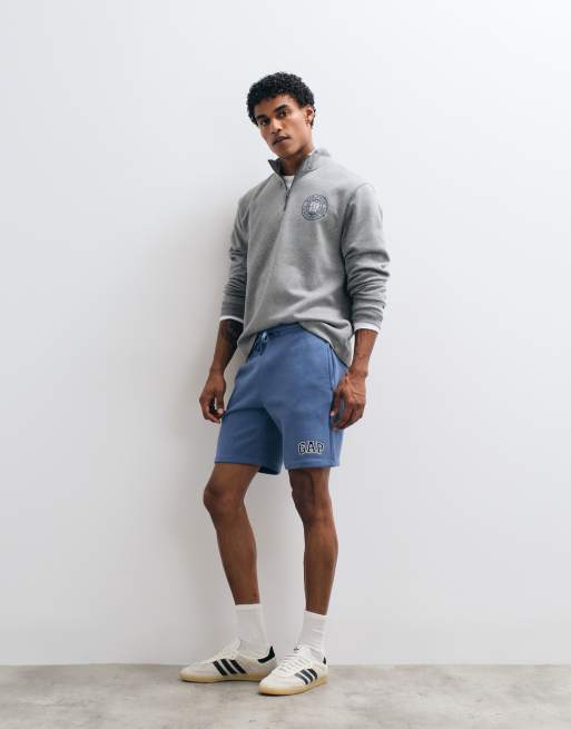 GAP quarter zip sweater in heather grey, 2 of 5